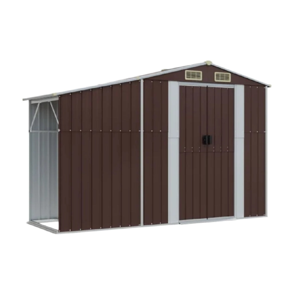 収納用の金属製シェッド - 屋外使用向け - スチール製 - 200 x 100 x 150